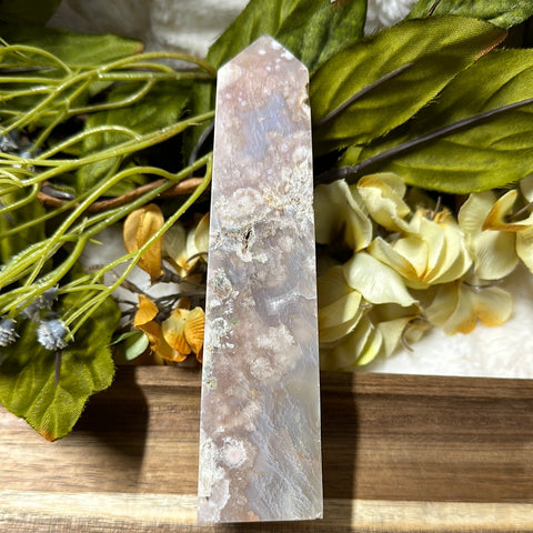 Flower Agate Obelisk