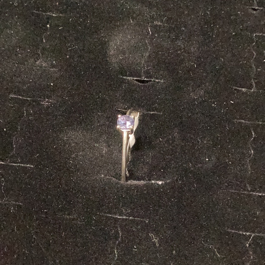 Tanzanite Small Faceted Square Ring