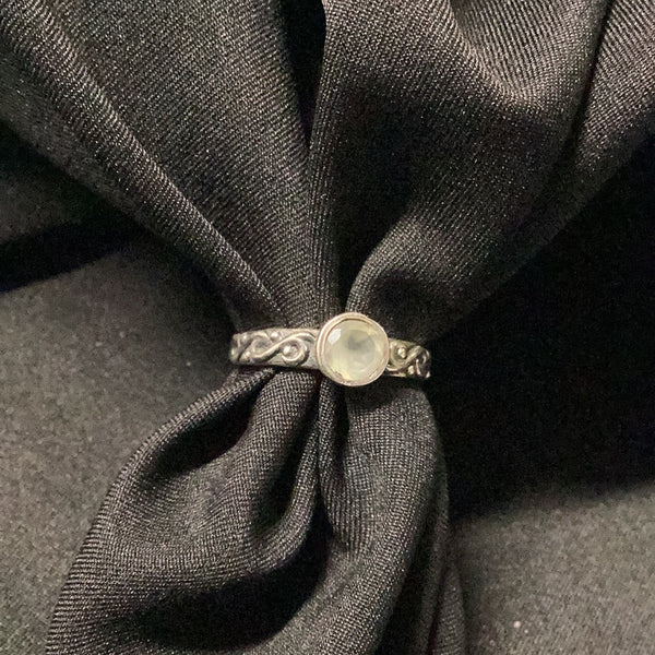 Prehnite Round Ring