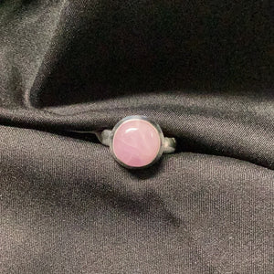 Kunzite Round Ring