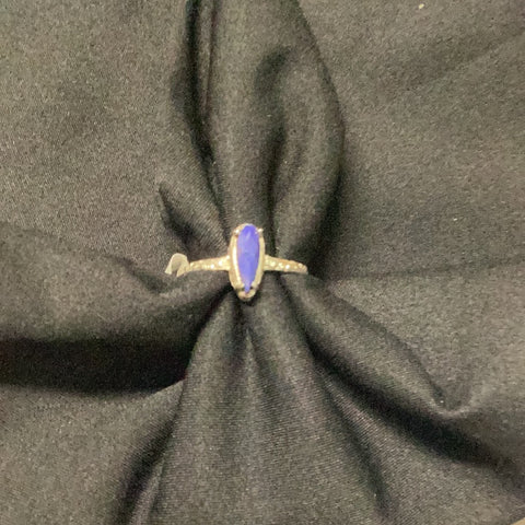 Lapis Lazuli Teardrop Ring