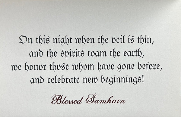 Blessed Samhain Greeting Card