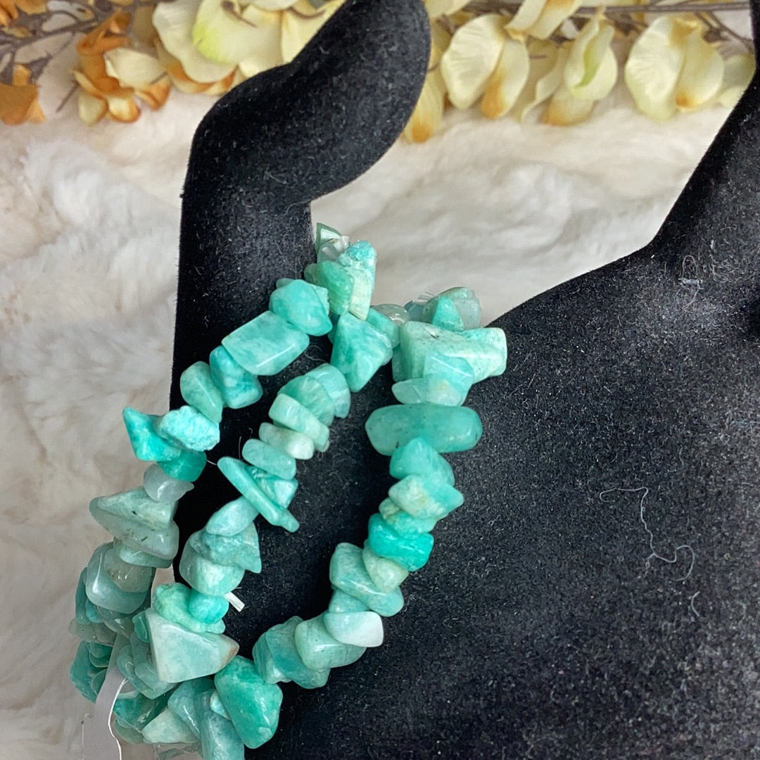 Amazonite Chip Bracelets