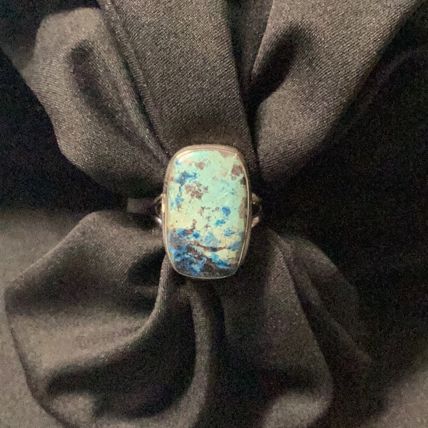 Shattuckite Sterling Silver Ring