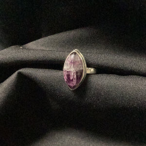 Fluorite Multi Color  Ring Ellipse