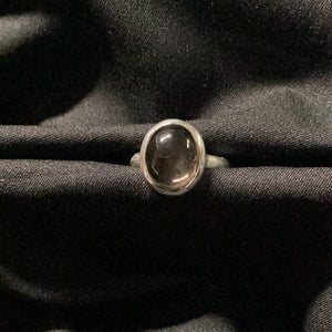 Smoky Quartz Oval Ring