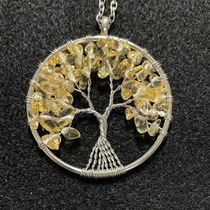 Citrine Chip Wire Wrapped Tree