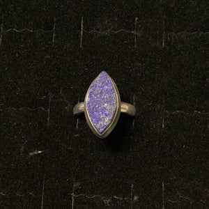 Lapis Lazuli Druzy Ring