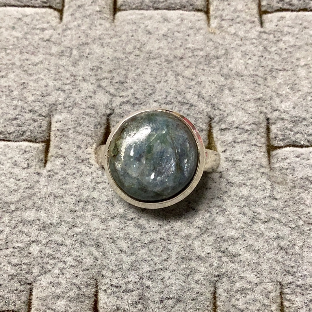 Mermaid Kyanite Circle Ring