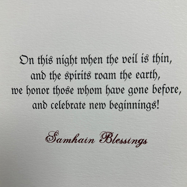 Blessed Samhain Greeting Card