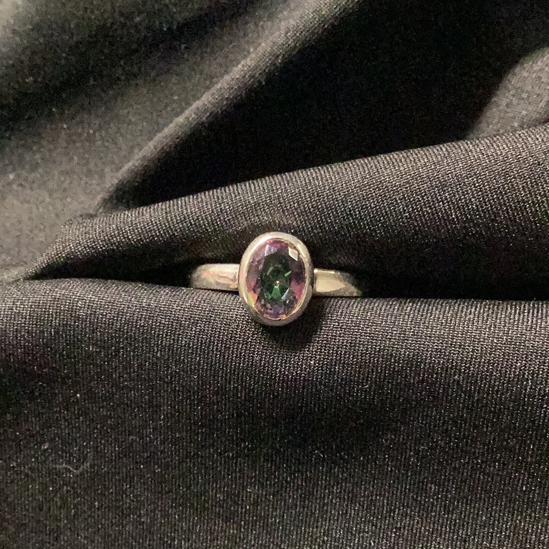 Mystic Topaz Oval Ring