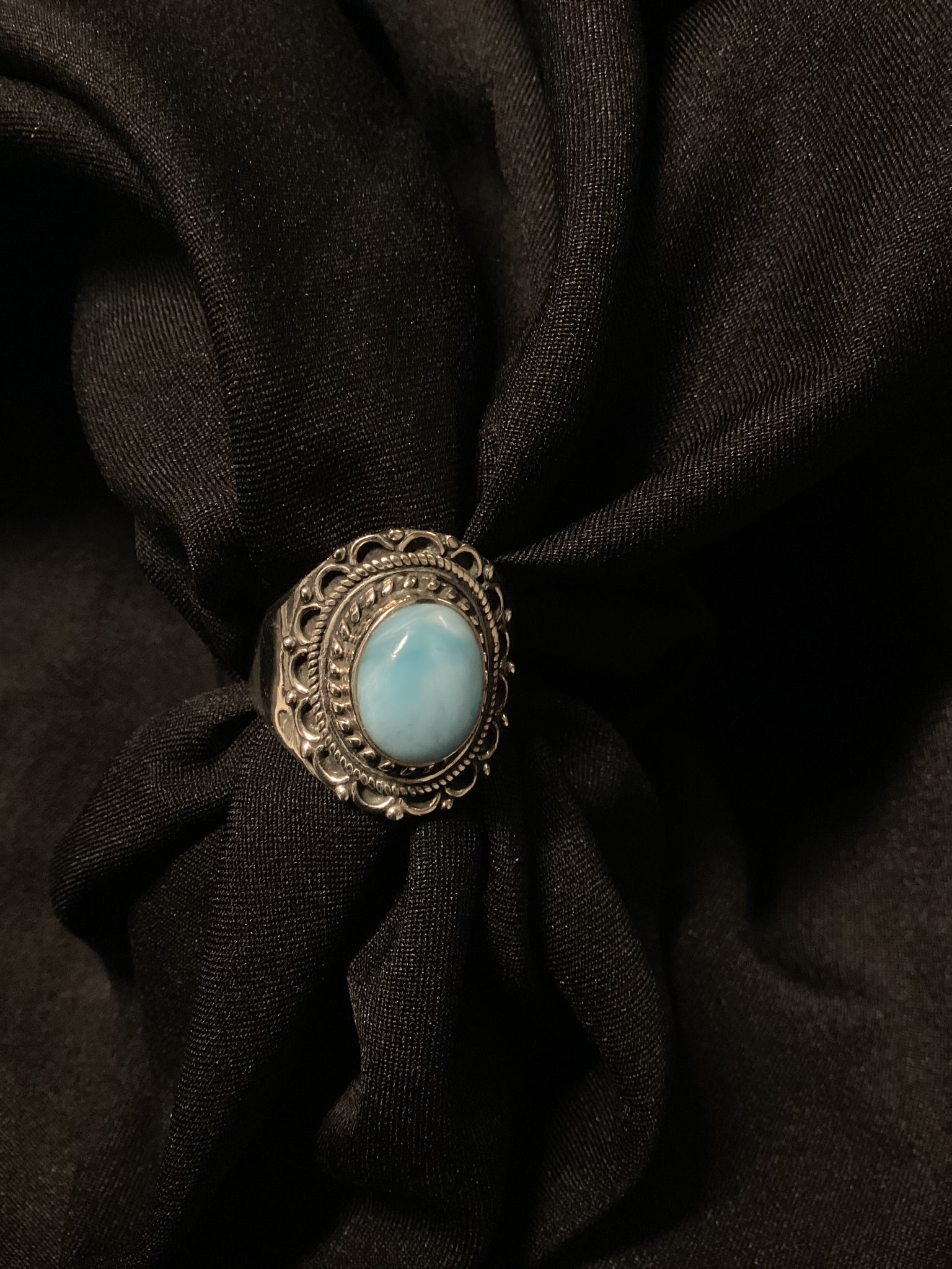 Larimar Oval Ring