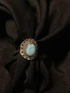 Larimar Oval Ring