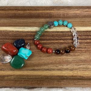 Feng Shui Meditation Bracelet with Stones