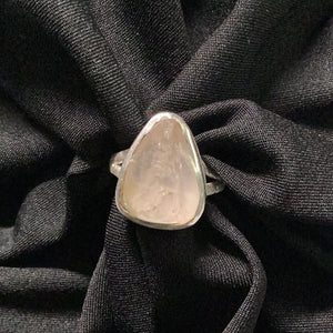 Rose Quartz Freeform Ring