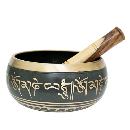 Tibetan Singing Bowl Black