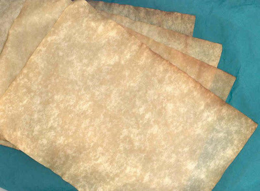 Paper Antiqued Hand Finished Parchment per sheet