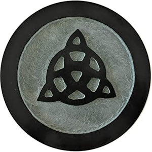 Triquetra Carved Soapstone Altar Tile